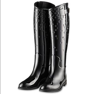 Louis Vuitton Rain Boots Black - MUST HAVES Sz 39